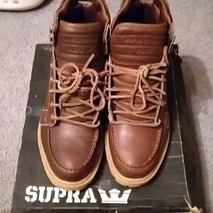 brand new old school supra skyboot brown